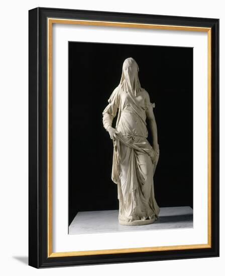 Femme voilée; figure allégorique de la Foi ?-Antonio Corradini-Framed Giclee Print