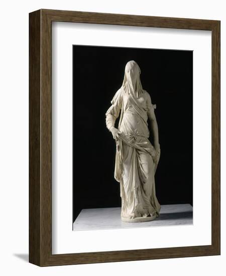 Femme voilée; figure allégorique de la Foi ?-Antonio Corradini-Framed Giclee Print