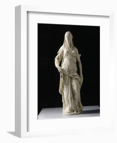 Femme voilée; figure allégorique de la Foi ?-Antonio Corradini-Framed Giclee Print