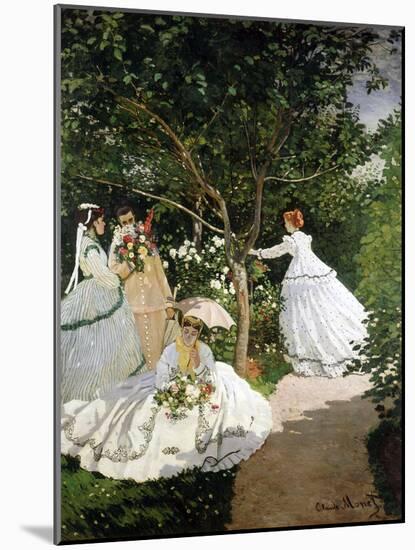 Femmes au jardin (Women in the Garden), 1866-67-Claude Monet-Mounted Giclee Print