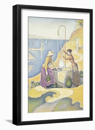 Femmes au puits, ou Jeunes Provençales au puits-Paul Signac-Framed Giclee Print