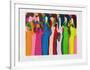Femmes aux perroquets-Walasse Ting-Framed Limited Edition