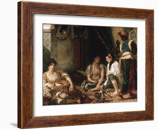 Femmes D'Alger Dans Leur Appartement (Women of Algiers in their Apartment) C. 1834-Eugene Delacroix-Framed Giclee Print