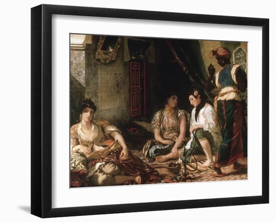 Femmes D'Alger Dans Leur Appartement (Women of Algiers in their Apartment) C. 1834-Eugene Delacroix-Framed Giclee Print