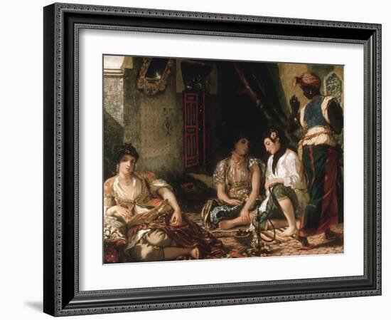 Femmes D'Alger Dans Leur Appartement (Women of Algiers in their Apartment) C. 1834-Eugene Delacroix-Framed Giclee Print