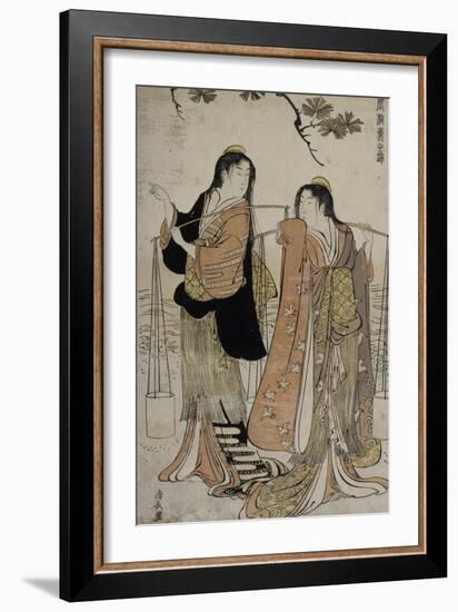 Femmes des marais salants-Torii Kiyonaga-Framed Giclee Print