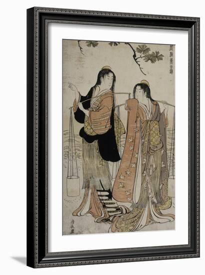 Femmes des marais salants-Torii Kiyonaga-Framed Giclee Print