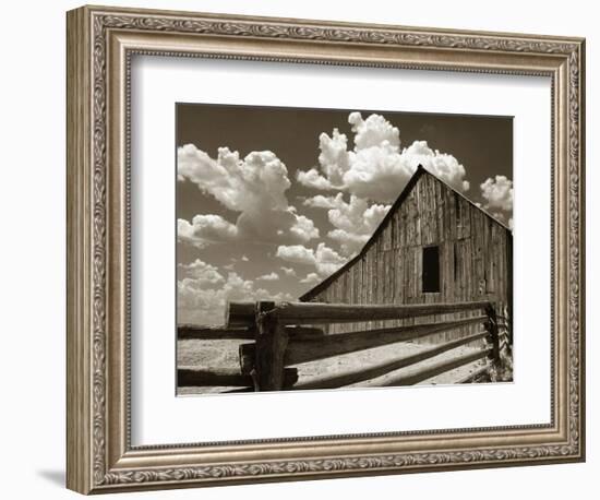 Fence and Barn-Aaron Horowitz-Framed Photographic Print