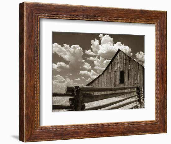 Fence and Barn-Aaron Horowitz-Framed Photographic Print