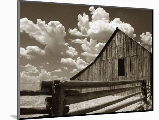 Fence and Barn-Aaron Horowitz-Mounted Photographic Print