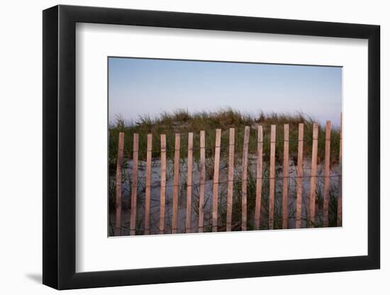 Fence in Sand Dunes, Cape Cod, Massachusetts-Paul Souders-Framed Photographic Print