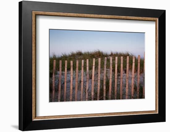 Fence in Sand Dunes, Cape Cod, Massachusetts-Paul Souders-Framed Photographic Print