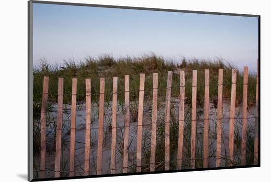 Fence in Sand Dunes, Cape Cod, Massachusetts-Paul Souders-Mounted Photographic Print