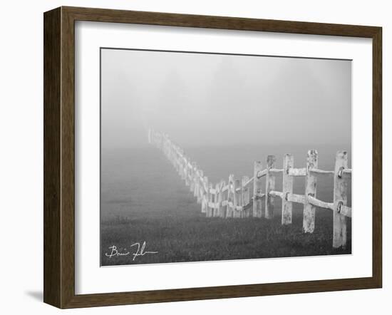 Fence In The Fog-5fishcreative-Framed Giclee Print
