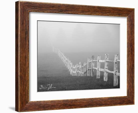 Fence In The Fog-5fishcreative-Framed Giclee Print