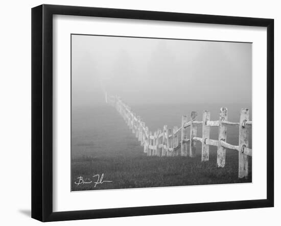 Fence In The Fog-5fishcreative-Framed Giclee Print