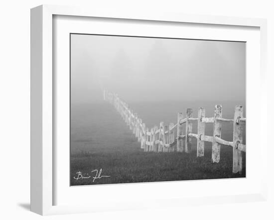 Fence In The Fog-5fishcreative-Framed Giclee Print