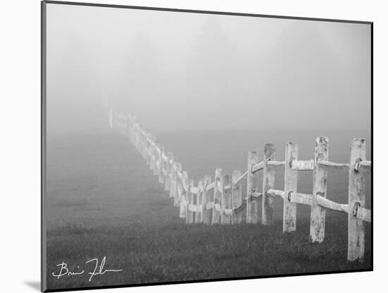 Fence In The Fog-5fishcreative-Mounted Giclee Print