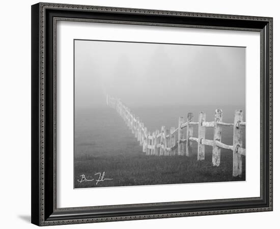 Fence In The Fog-5fishcreative-Framed Giclee Print