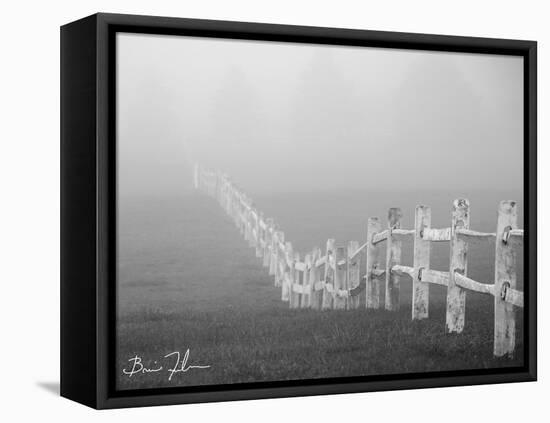 Fence In The Fog-5fishcreative-Framed Premier Image Canvas