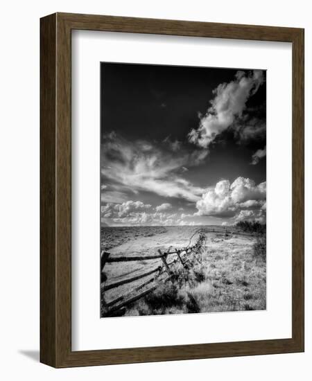 Fence on Gros Ventre Road in Wyoming-Dean Fikar-Framed Photographic Print