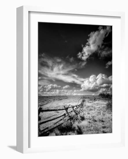 Fence on Gros Ventre Road in Wyoming-Dean Fikar-Framed Photographic Print