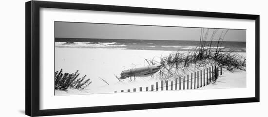 Fence on the Beach, Alabama, Gulf of Mexico, USA-null-Framed Photographic Print