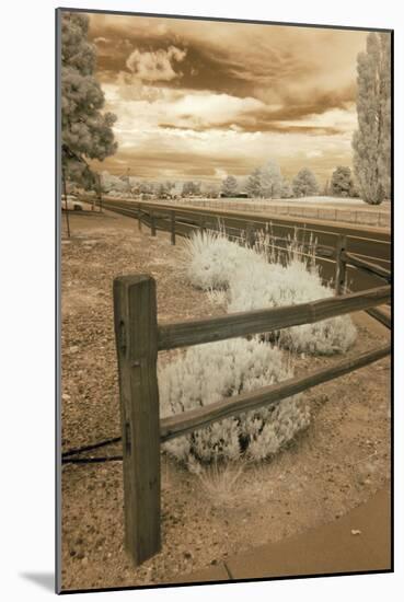 Fence & Road, Albuquerque, New Mexico 06-Monte Nagler-Mounted Photographic Print