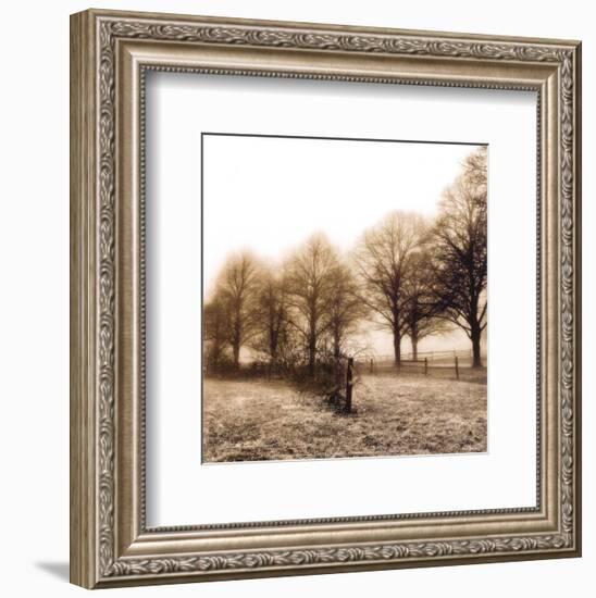 Fence Row and Trees-Harold Silverman-Framed Art Print