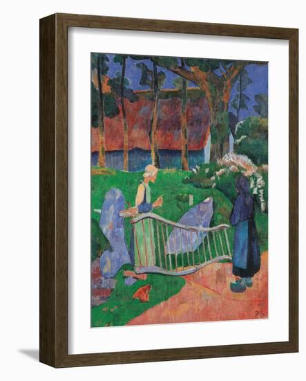 Fence with Flowers-Paul Serusier-Framed Giclee Print