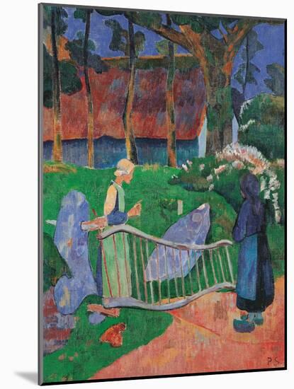 Fence with Flowers-Paul Serusier-Mounted Giclee Print