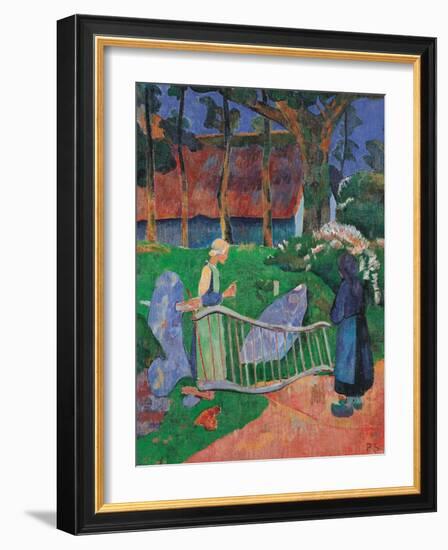 Fence with Flowers-Paul Serusier-Framed Giclee Print