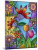 Fence with Flowers-Carla Bank-Mounted Giclee Print