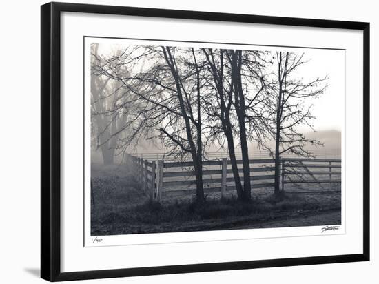 Fenced Fog-Donald Satterlee-Framed Giclee Print