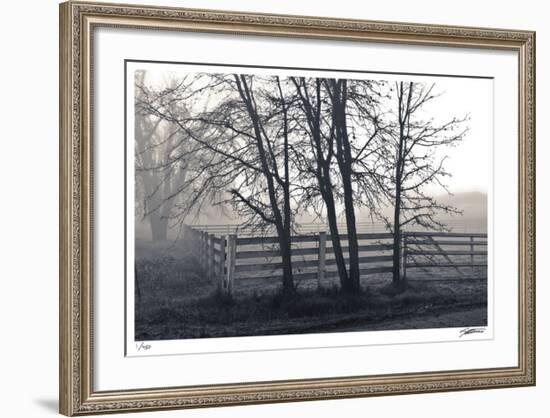 Fenced Fog-Donald Satterlee-Framed Giclee Print