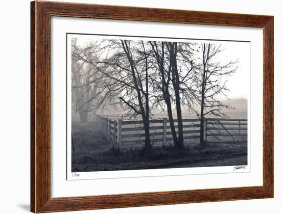 Fenced Fog-Donald Satterlee-Framed Giclee Print