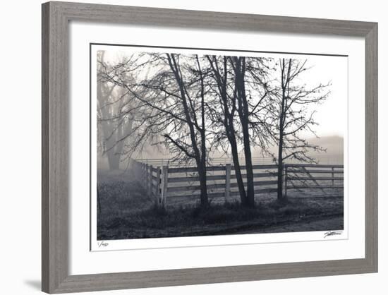 Fenced Fog-Donald Satterlee-Framed Giclee Print