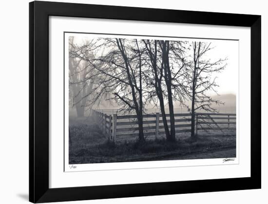 Fenced Fog-Donald Satterlee-Framed Giclee Print