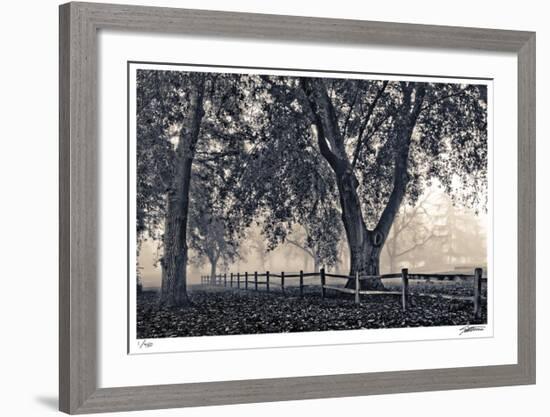 Fenced In Fog-Donald Satterlee-Framed Giclee Print