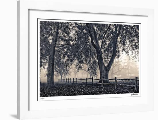 Fenced In Fog-Donald Satterlee-Framed Giclee Print