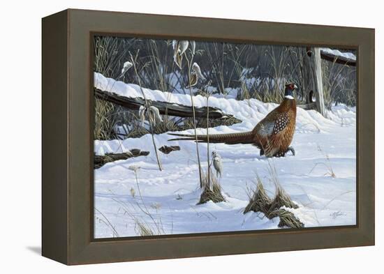 Fenceline Strut-Wilhelm Goebel-Framed Premier Image Canvas