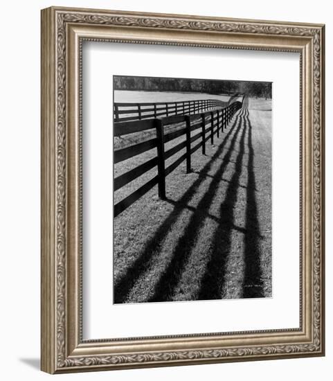 Fences and Shadows, Florida-Monte Nagler-Framed Art Print