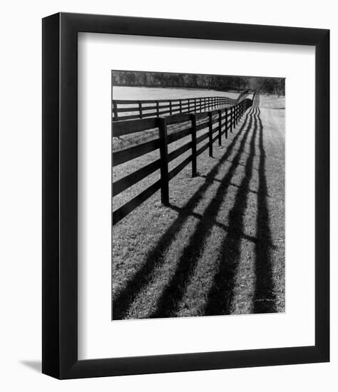 Fences and Shadows, Florida-Monte Nagler-Framed Art Print