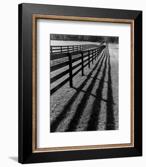 Fences and Shadows, Florida-Monte Nagler-Framed Art Print