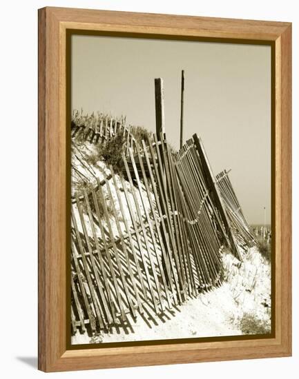 Fences in the Sand I-Noah Bay-Framed Stretched Canvas