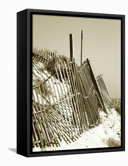 Fences in the Sand I-Noah Bay-Framed Stretched Canvas