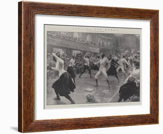 Fencing for Women-G.S. Amato-Framed Giclee Print