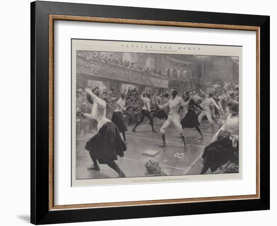 Fencing for Women-G.S. Amato-Framed Giclee Print