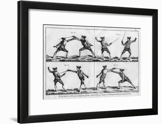 Fencing Positions-null-Framed Art Print
