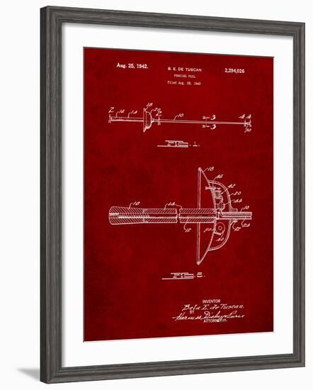 Fencing Sword Patent-Cole Borders-Framed Art Print